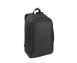 Water-repellent recycled polyester backpack for 17.3\" laptop colour black