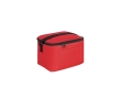 Recycled polyester thermal bag with adjustable strap, 6L colour red