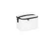 Recycled polyester thermal bag with adjustable strap, 6L colour white