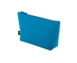 Spacious recycled felt toiletry bag with zip closure colour light blue