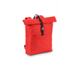 Multi-purpose roll-top backpack for 17.3\" laptop colour red