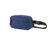 Recycled polyester bum bag with lining and two compartments colour blue