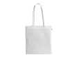 Organic cotton shopping bag with long handles, 140 g/m2 colour white