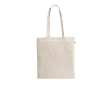 Natural recycled cotton-polyester shopping bag with handles, 150 g/m2 colour natural