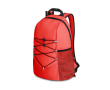 Hiking backpack 600D with mesh side pockets colour red