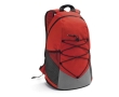 Hiking backpack 600D with mesh side pockets colour red