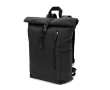Roll-top backpack with top closure and pockets 17L 380 g/m² colour black
