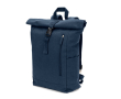 Roll-top backpack with top closure and pockets 17L 380 g/m² colour blue