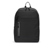Faux leather backpack with waterproof zips for 16\" PC colour black