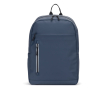 Faux leather backpack with waterproof zips for 16\" PC colour blue