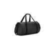 Recycled 600D polyester sports bag with side shoe compartment colour black