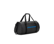 Recycled 600D polyester sports bag with side shoe compartment colour royal blue