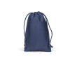 Roll-top cooler bag 7L with adjustable synthetic leather closure colour blue