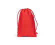 Roll-top cooler bag 7L with adjustable synthetic leather closure colour red