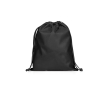 Medium drawstring backpack in non-woven fabric with heat-sealed closure 60 g/m² colour black