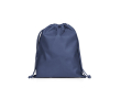 Medium drawstring backpack in non-woven fabric with heat-sealed closure 60 g/m² colour blue