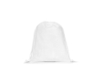 Medium drawstring backpack in non-woven fabric with heat-sealed closure 60 g/m² colour white