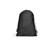 Large non-woven drawstring backpack with heat-sealed closure 60 g/m² colour black