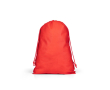 Large non-woven drawstring backpack with heat-sealed closure 60 g/m² colour red