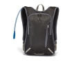 Sports backpack & drinking tube for drinks on the go, H2O colour grey