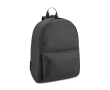 Kid's backpack with front pocket and padded straps colour black