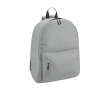 Kid's backpack with front pocket and padded straps colour light grey
