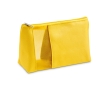 Toiletry bag made of microfibres with zip for travel, Cosmo colour yellow