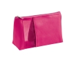 Toiletry bag made of microfibres with zip for travel, Cosmo colour fuchsia