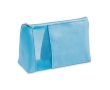 Toiletry bag made of microfibres with zip for travel, Cosmo colour light blue