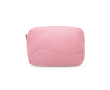 Affordable toiletry bag made of microfibres with zip, Pocket colour light pink