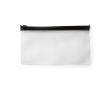 Plastic face mask bag with zipper, Large colour black