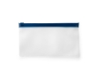 Plastic face mask bag with zipper, Large colour blue
