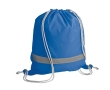 Sports bag with reflective details colour royal blue