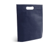Non-woven bag with die-cut handle, 80 g/m2, Minimart colour blue