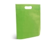 Non-woven bag with die-cut handle, 80 g/m2, Minimart colour light-green