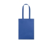 Heat-sealed non-woven bag with long handles, 80g/m² colour royal blue
