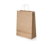 Medium kraft paper bag with twisted handles, 115 g/m2 colour natural