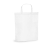 Affordable non-woven bag with short handles, 80 g/m2 colour white