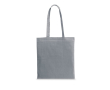 Coloured cotton bag with long handles 105 g/m² colour light grey
