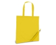 Shopping bag made of 190T polyester, Raspberry colour yellow