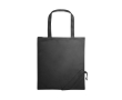Shopping bag made of 190T polyester, Raspberry colour black