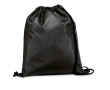 Drawstring bag with reinforced corners, 210D colour black