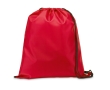 Drawstring bag with reinforced corners, 210D colour red
