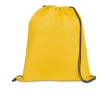 Drawstring bag with reinforced corners, 210D colour yellow