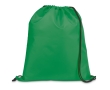 Drawstring bag with reinforced corners, 210D colour green