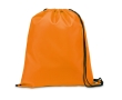 Drawstring bag with reinforced corners, 210D colour orange
