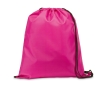 Drawstring bag with reinforced corners, 210D colour pink