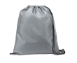 Drawstring bag with reinforced corners, 210D colour light grey
