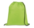 Drawstring bag with reinforced corners, 210D colour light-green