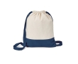Drawstring bag from high-quality cotton, 180 g/m2 colour blue